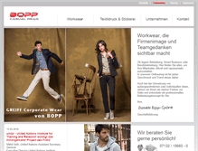 Tablet Screenshot of bopp-casualwear.de